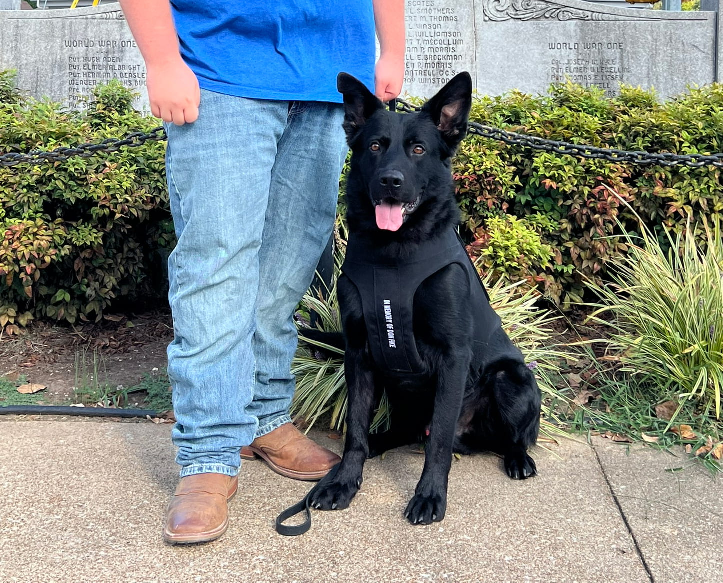 McKenzie Police Department K9 Toby has received donation of body armor