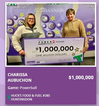 Million-Dollar Ticket Sold at Huck’s in Huntingdon