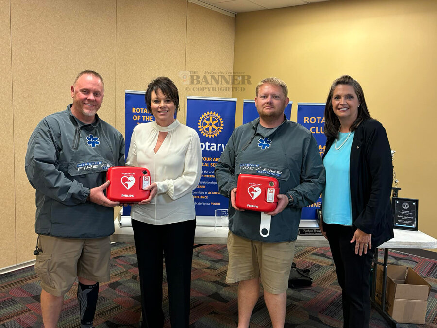 Rotary Donates AED Units to McKenzie Fire