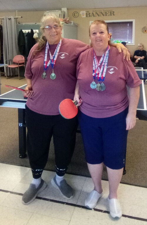 Walker, Parks Earn Silver in Senior Olympics Table Tennis