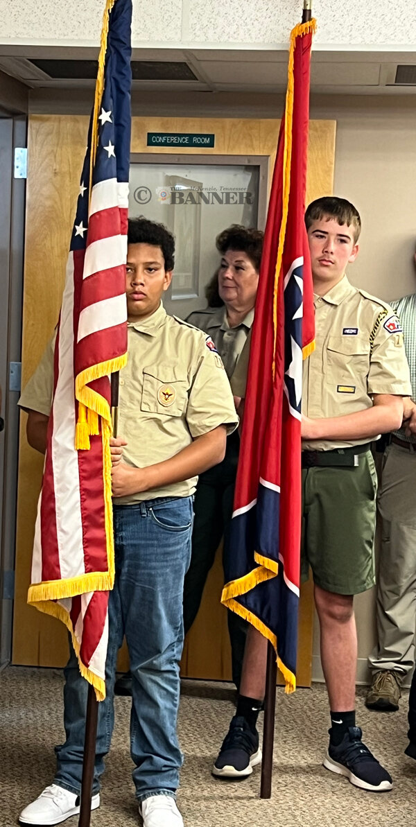 Commission Recognizes Dwayne Tordsen, Scouts