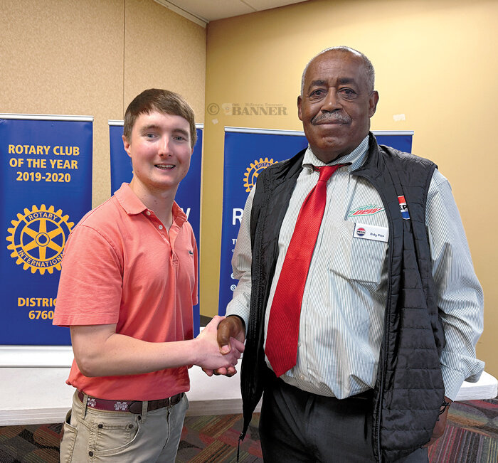 Blake Stoker Speaks to Rotary Club
