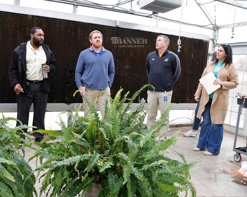 Huntingdon School Board Tours Schools