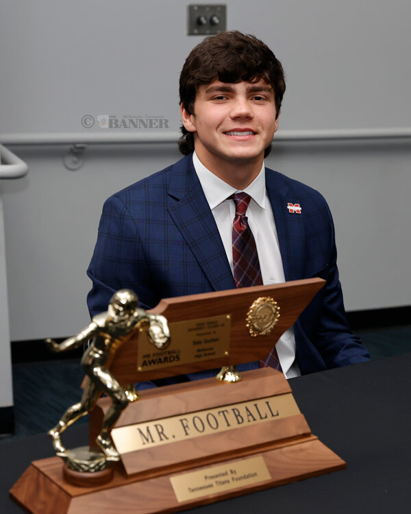 Tate Surber Named Class 1A Mr. Football