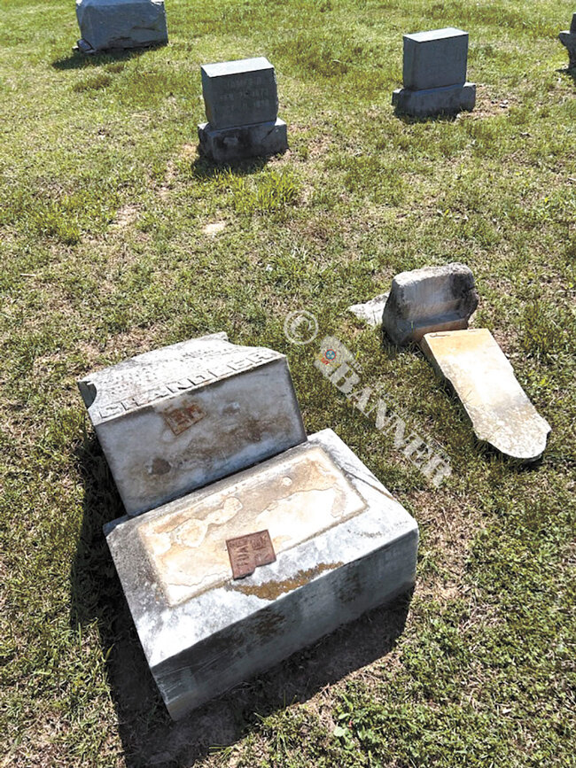 Mount Olivet Cemetery Vandalized