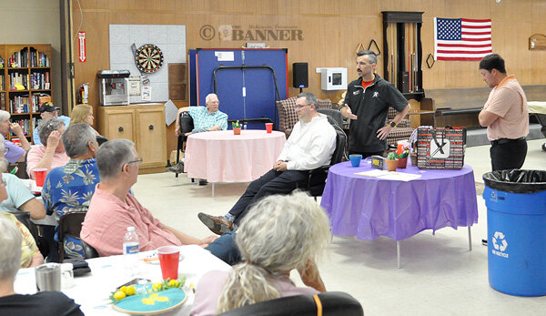 Record Speaks at Senior Center Potluck