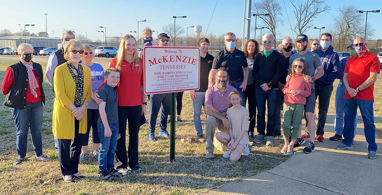 Kirsten Winkler Sass
Champion Triathlete Honored By City of McKenzie