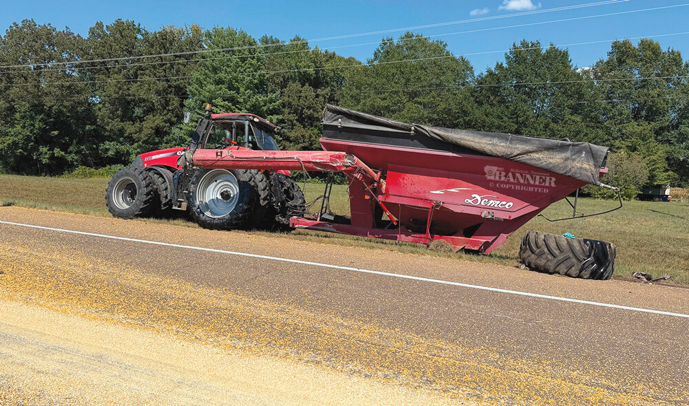 Tractor Trailer Plows into Tractor