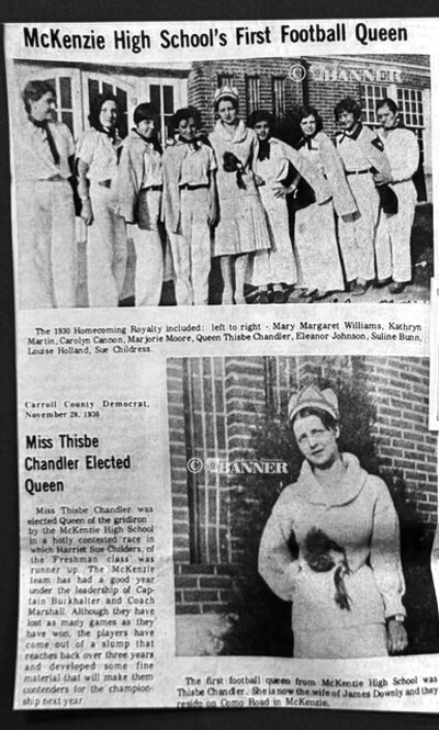 Football Homecoming Queens Since 1930