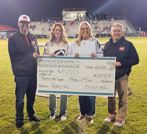 McKenzie Banking Company Donates to School District