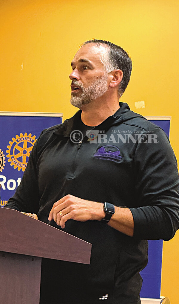Matt Aird Addresses Rotary Concerning Protection of Financial Assets