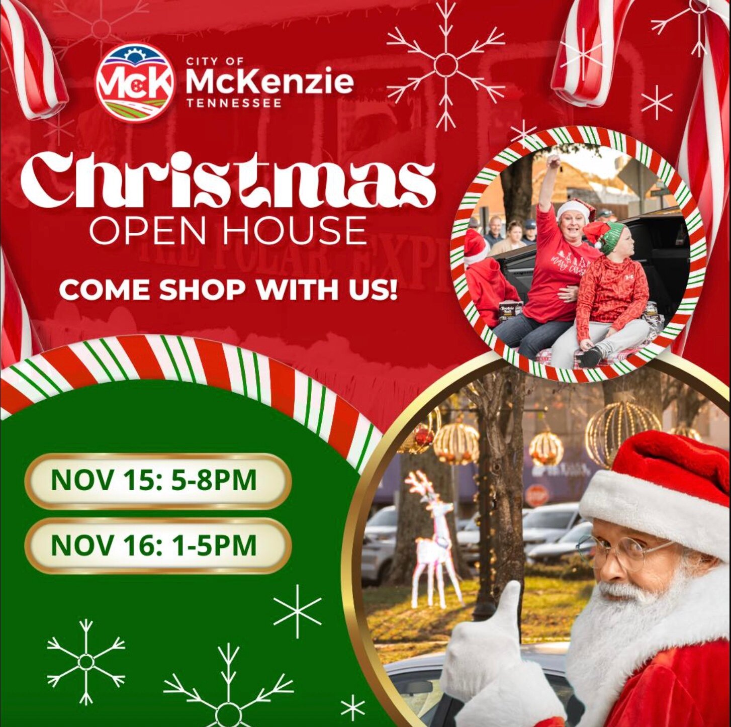McKenzie Christmas Open House is November 15-16