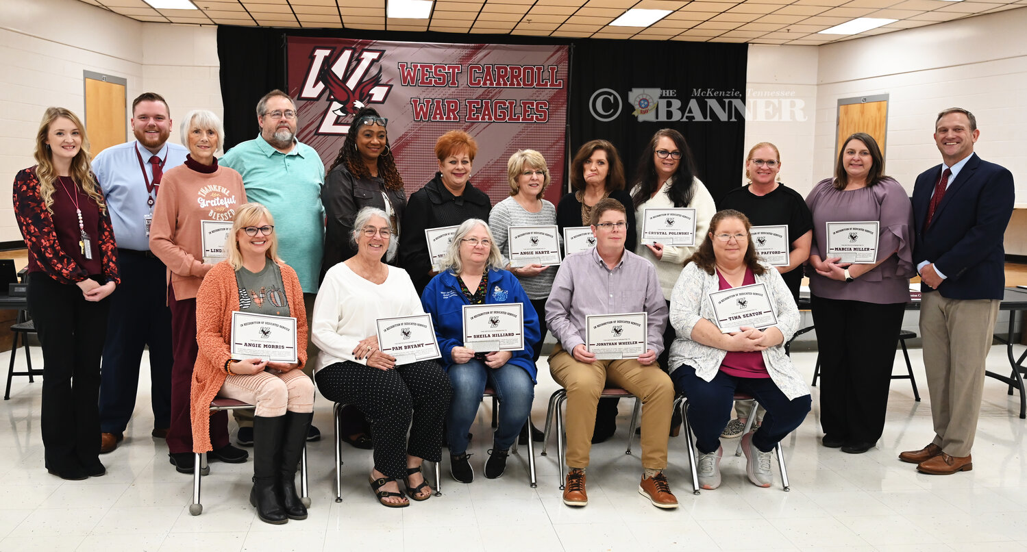 West Carroll School Board Honors Long-Serving Employees, Reports on Strategic Improvements