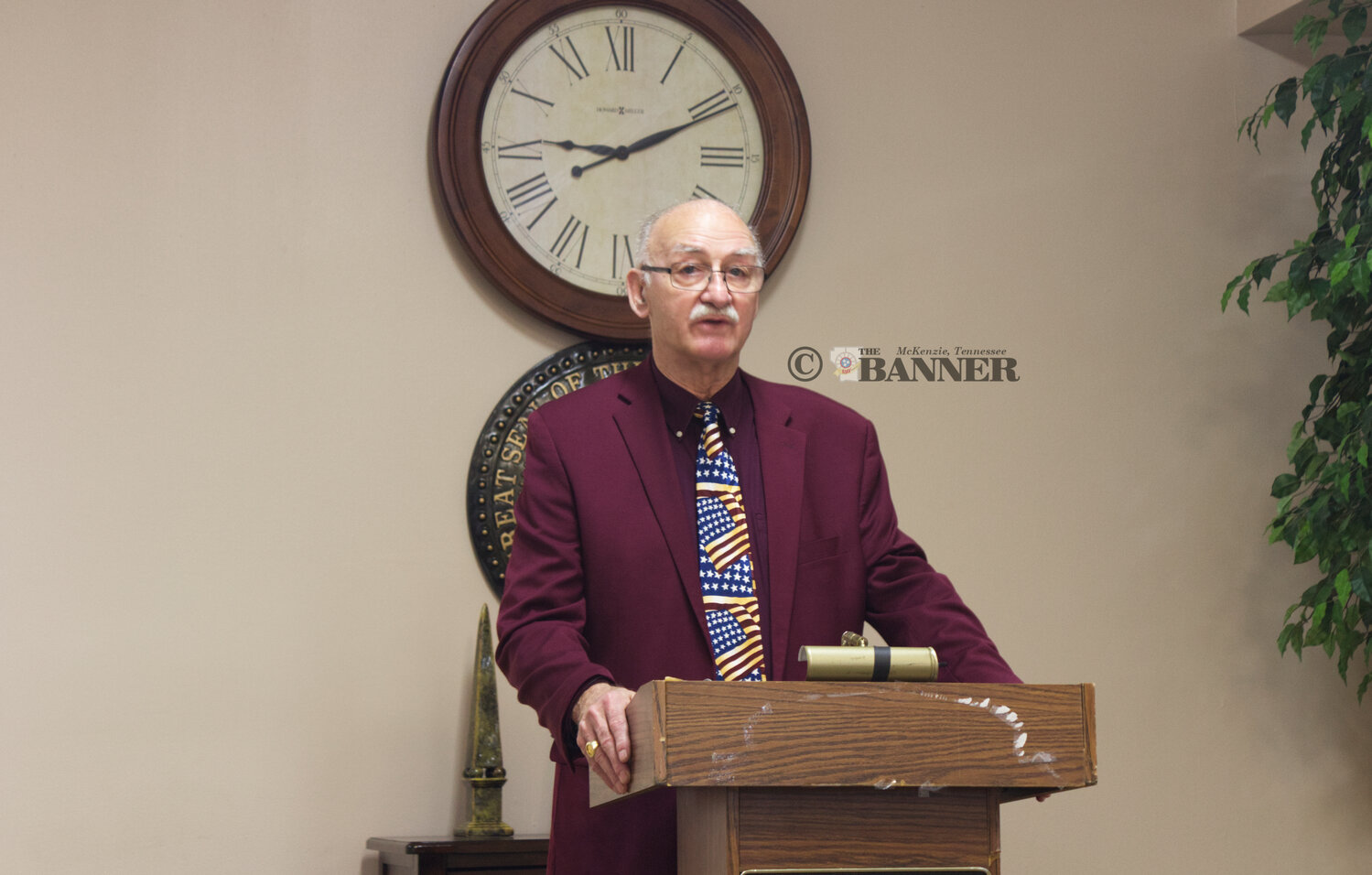 Wilkes Teaches Huntingdon Historical Society About the Armed Forces