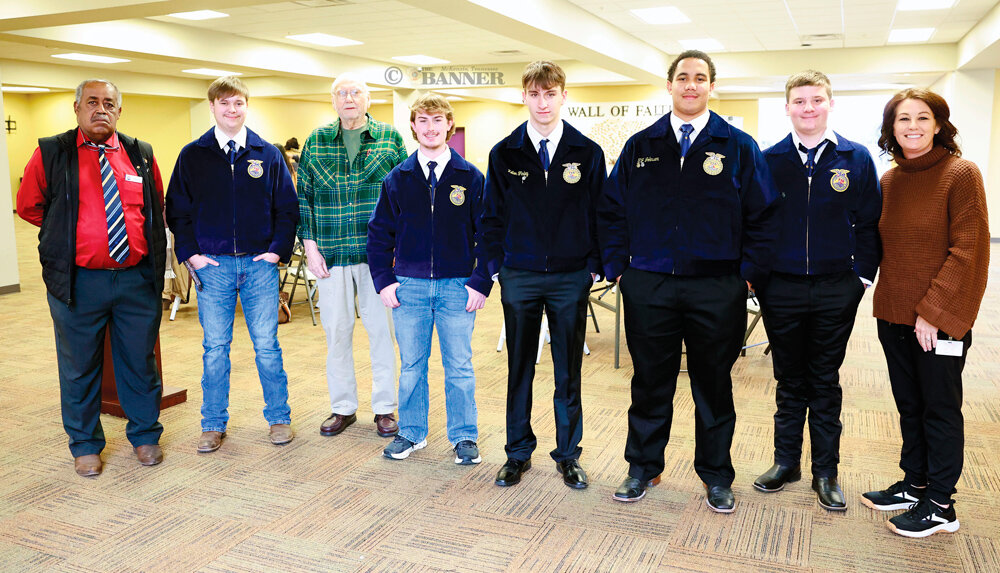McKenzie FFA Visit Rotary Club