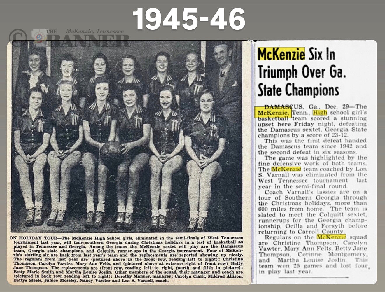80 Years Ago This Week…