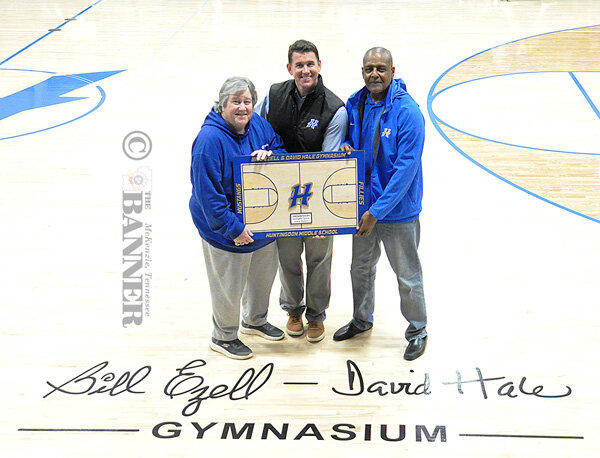 Huntingdon Middle School Dedicates 'Bill Ezell-David Hale Gymnasium' to Legendary Coaches