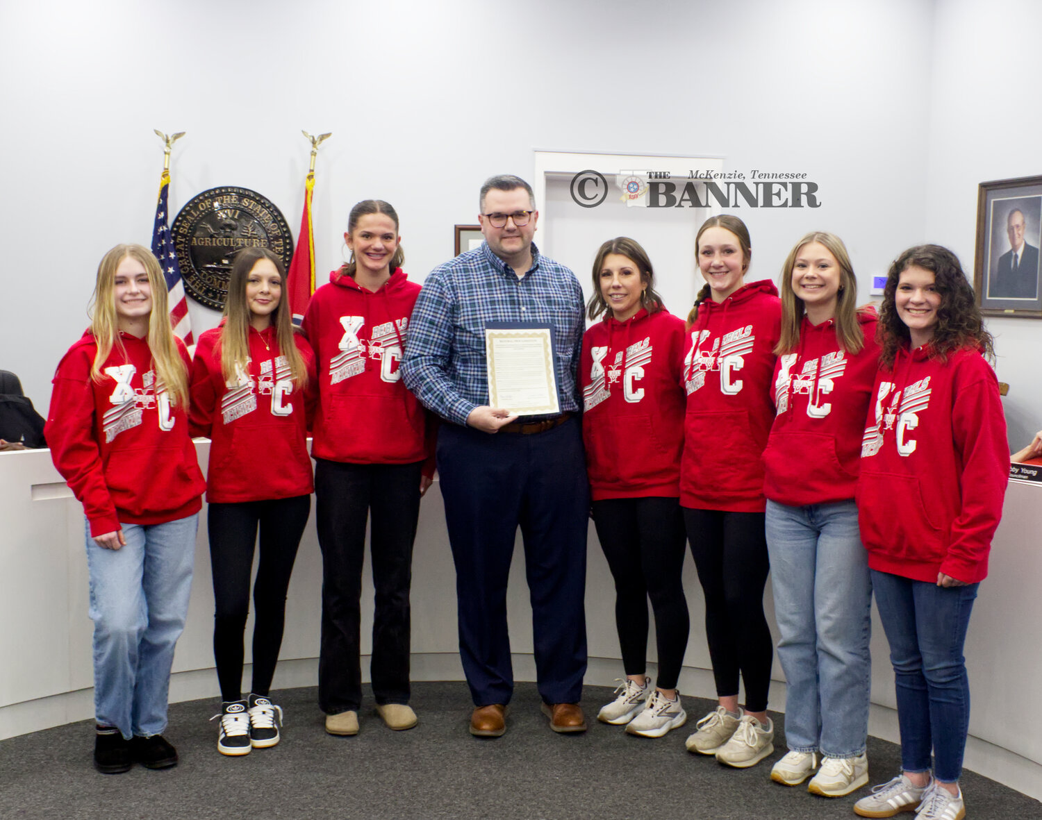 McKenzie Girls' Cross-Country Team Honored with Proclamation