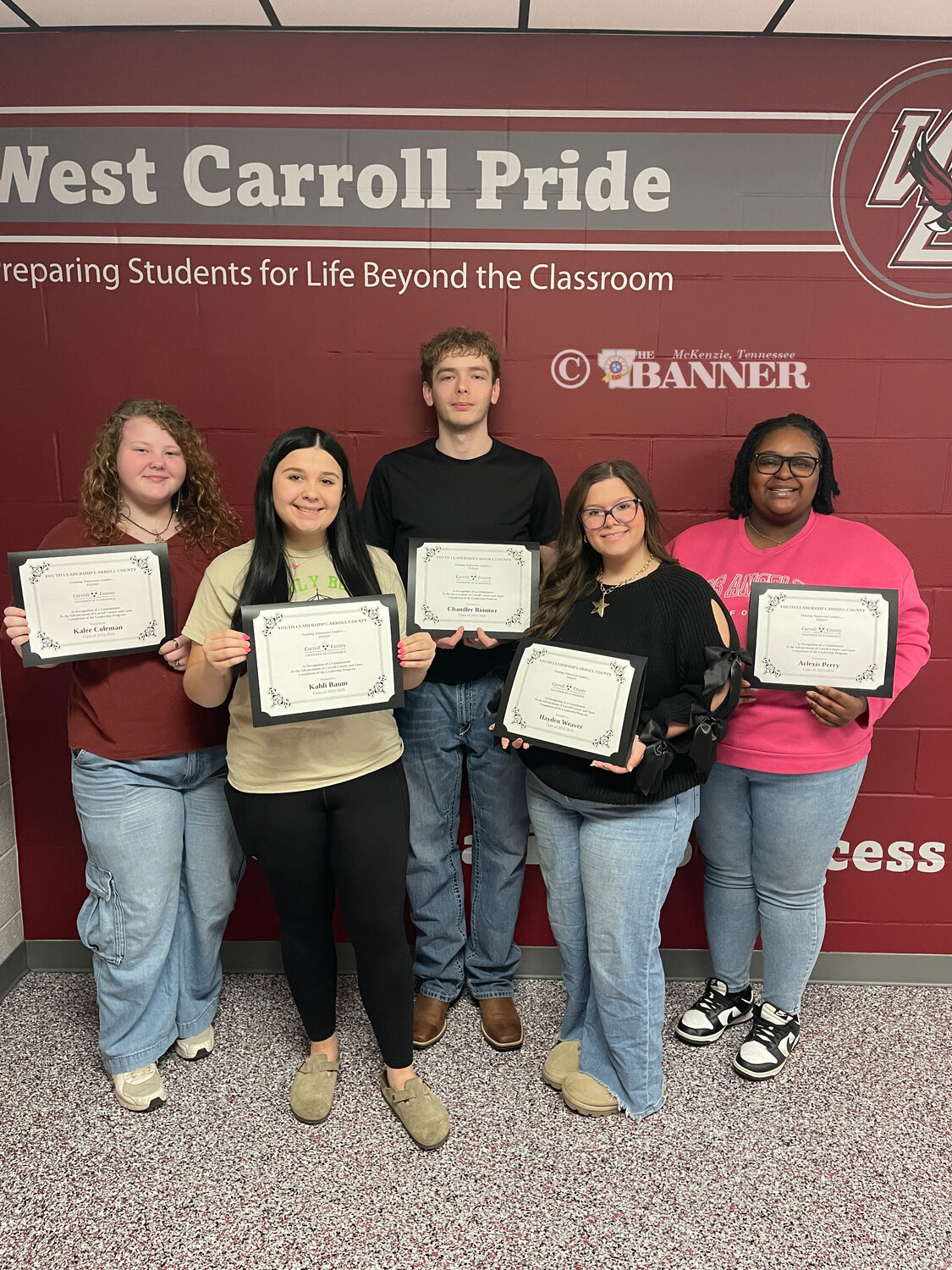 Five West Carroll Seniors Graduate from Carroll County Youth Leadership Cohort