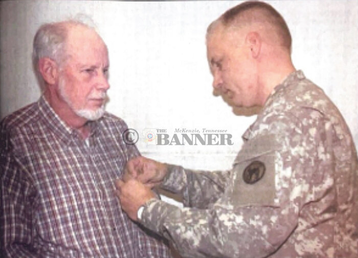 Burke Receives Purple Heart