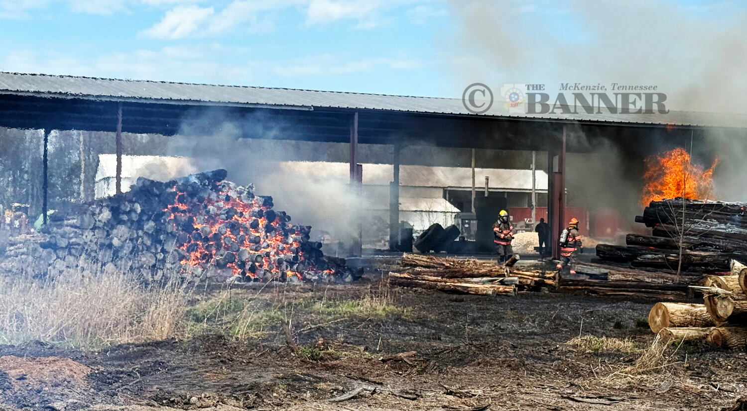 High Winds Lead to Large Fire at Shomaker Lumber