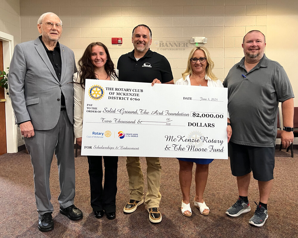McKenzie Rotary Helps with Solid Ground Foundation