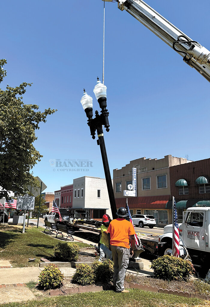 New Decorative Lighting in Downtown