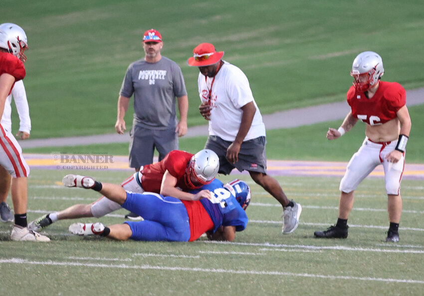 Rebels Display Strength During Scrimmage