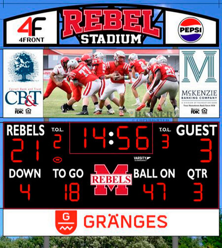 Rebel Stadium Has New Scoreboard