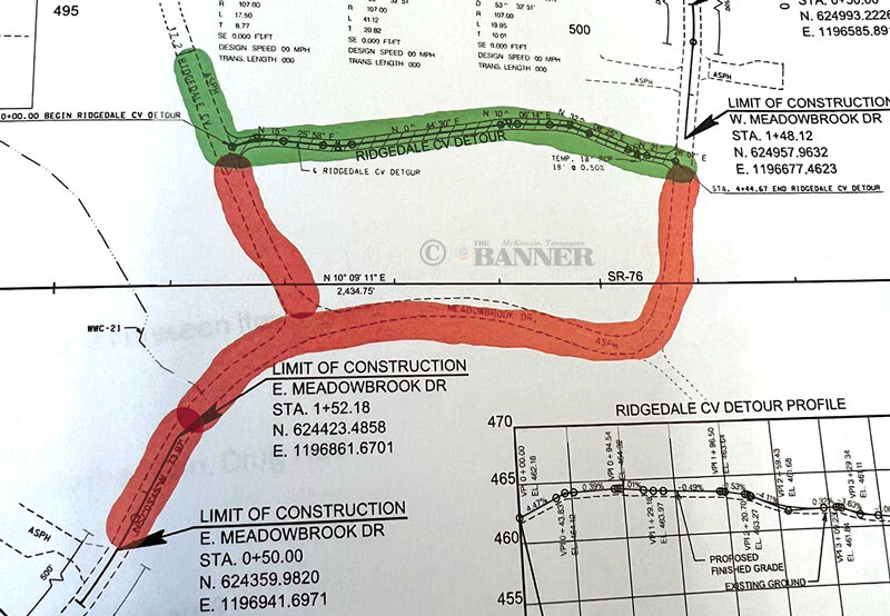Bypass Construction to Close Trezevant Street