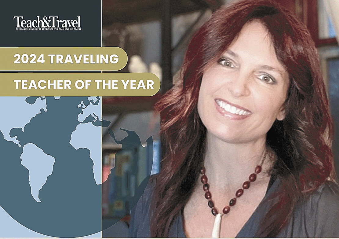 Freeman Named First-Ever Traveling Teacher of the Year by National Magazine