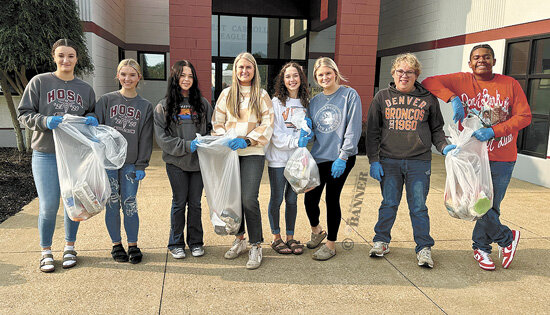 West Carroll Beta Initiates School Cleanup