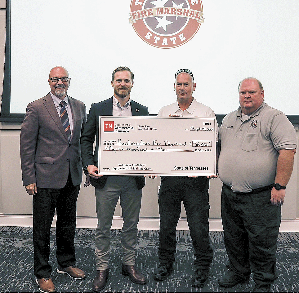 Huntingdon Fire Department Receives Grant Funds