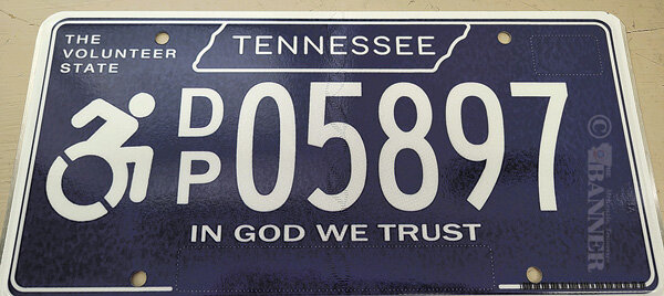 ‘In God We Trust’ Disabled Driver Plates Available