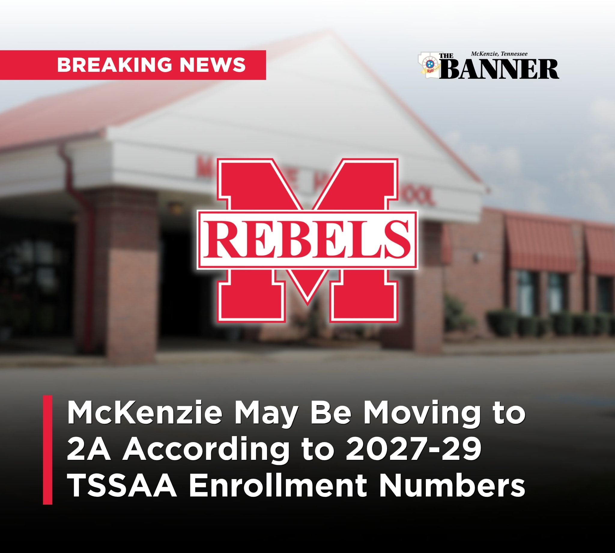BREAKING: McKenzie May Move to 2A Class According to 2027-29 TSSAA Enrollment Numbers