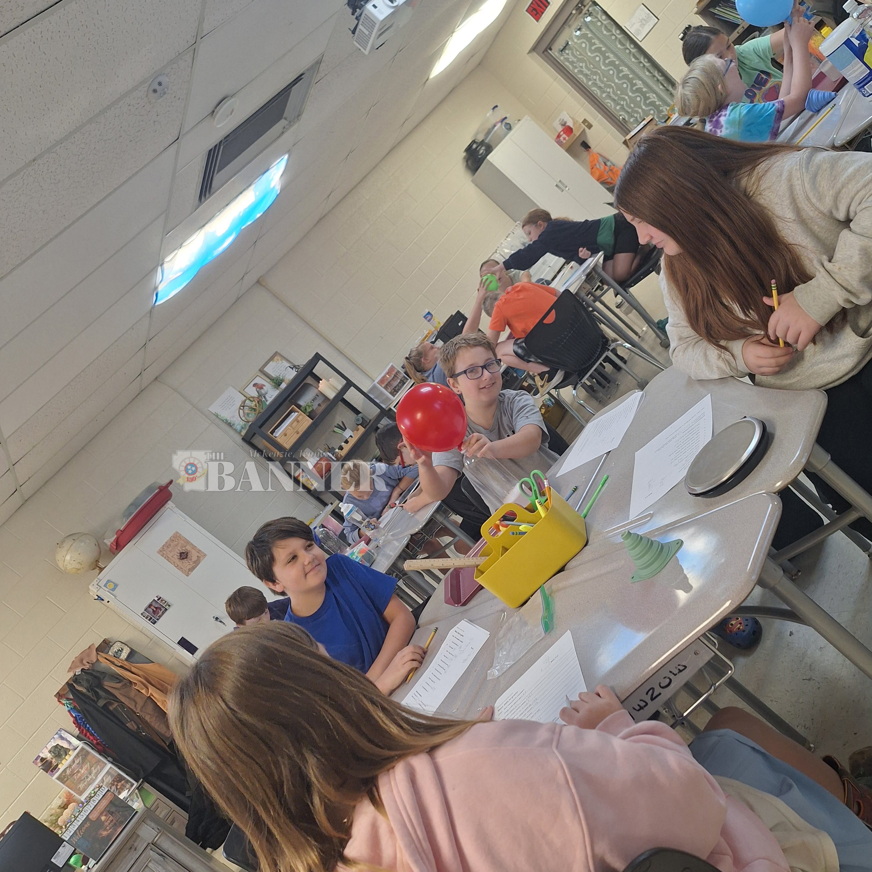 West Carroll Fifth Graders Test What Happens to Matter in a Chemical Reaction