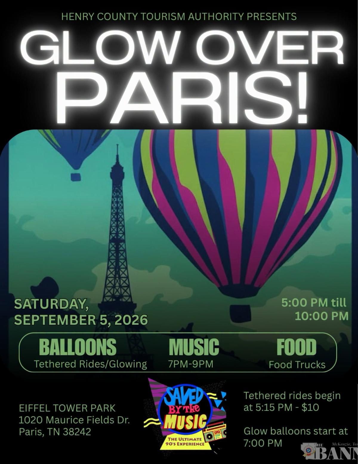 Glow Over Paris is Saturday
