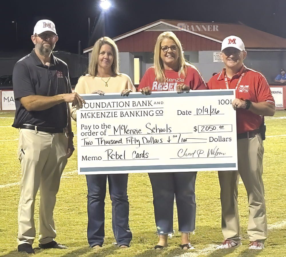 McKenzie Banking Company Donates to School District