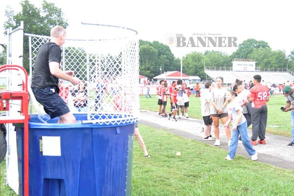 Meet-and-Greet for McKenzie Football, Cheer, Band a Big Hit