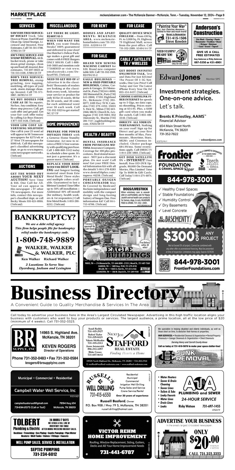 McKenzie Banner Marketplace 11-12-24