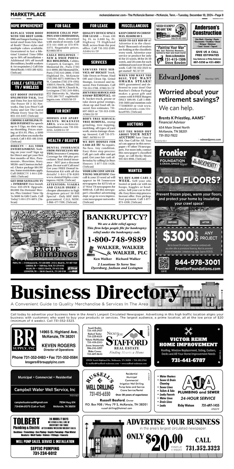 McKenzie Banner Marketplace 12-10-24