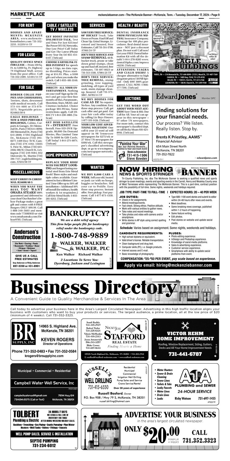 McKenzie Banner Marketplace 12-17-24