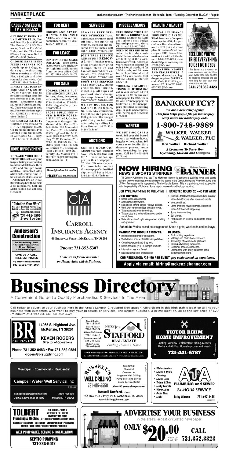 McKenzie Banner Marketplace 12-31-24