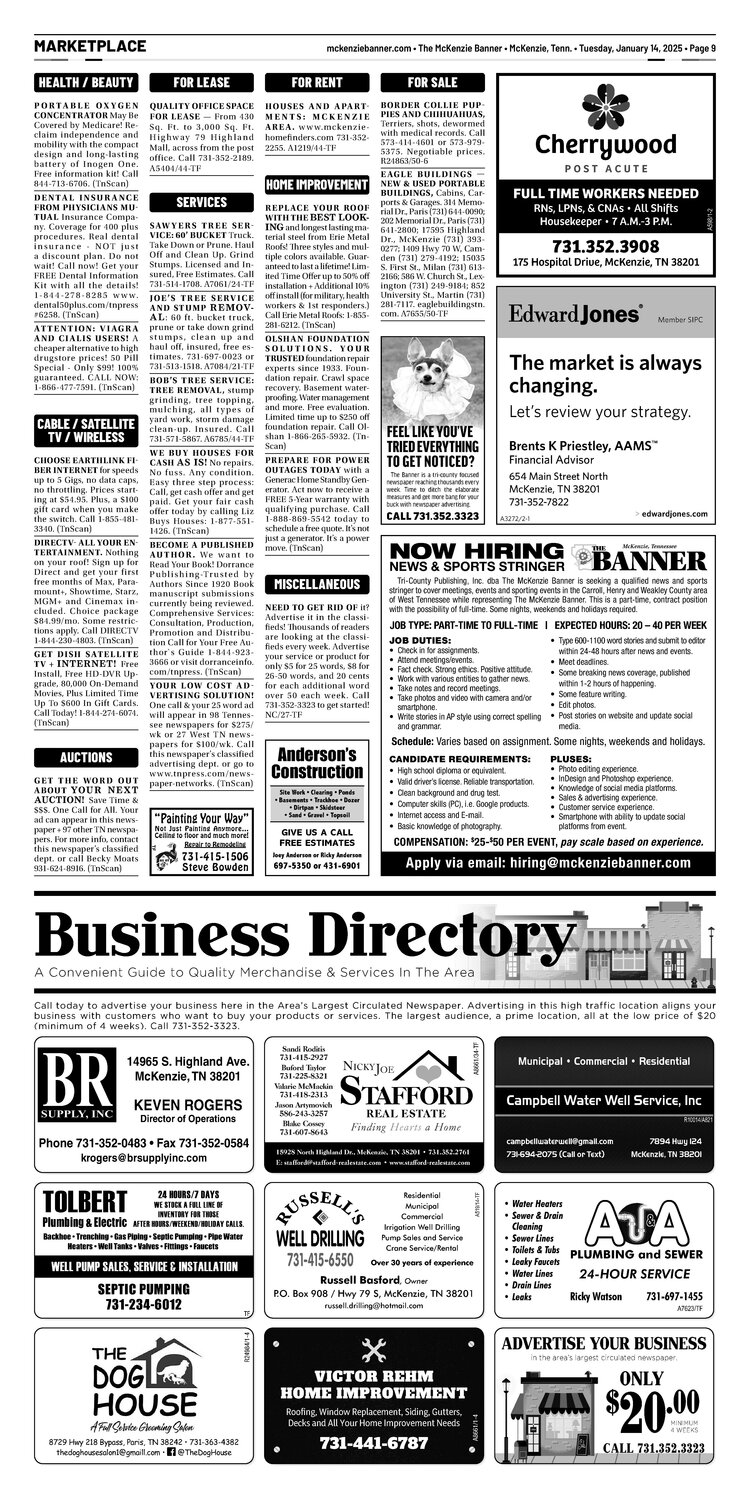 McKenzie Banner Marketplace 1-14-25