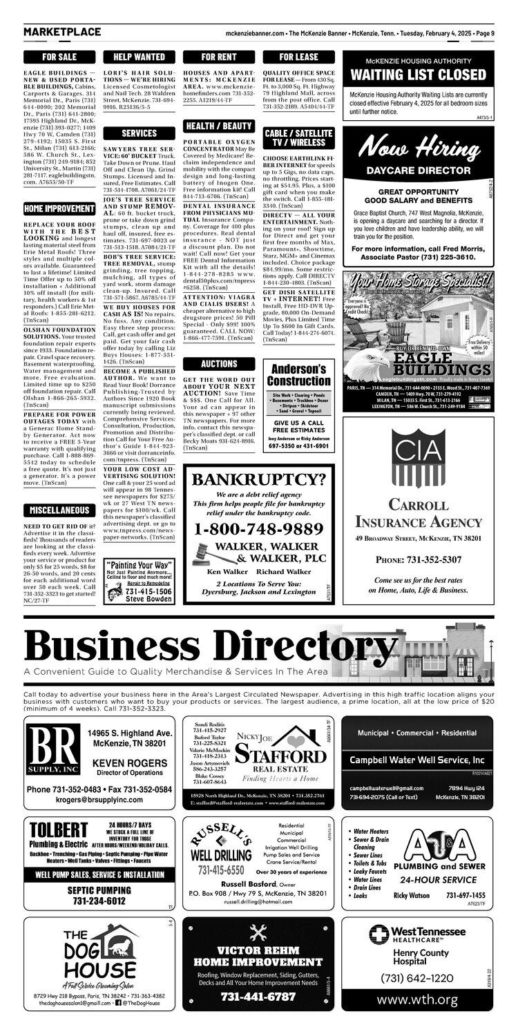 McKenzie Banner Marketplace 2-4-25