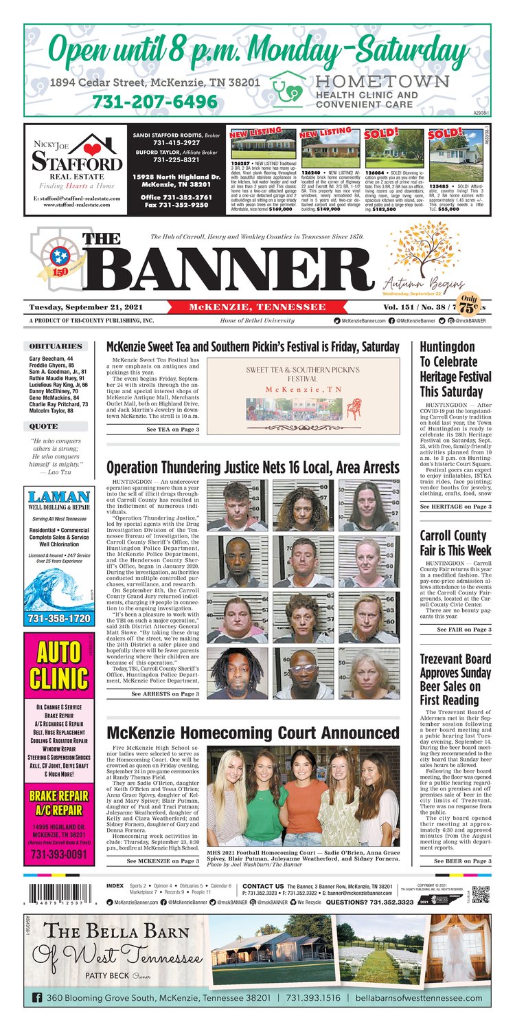 McKenzie Banner September 21, 2021