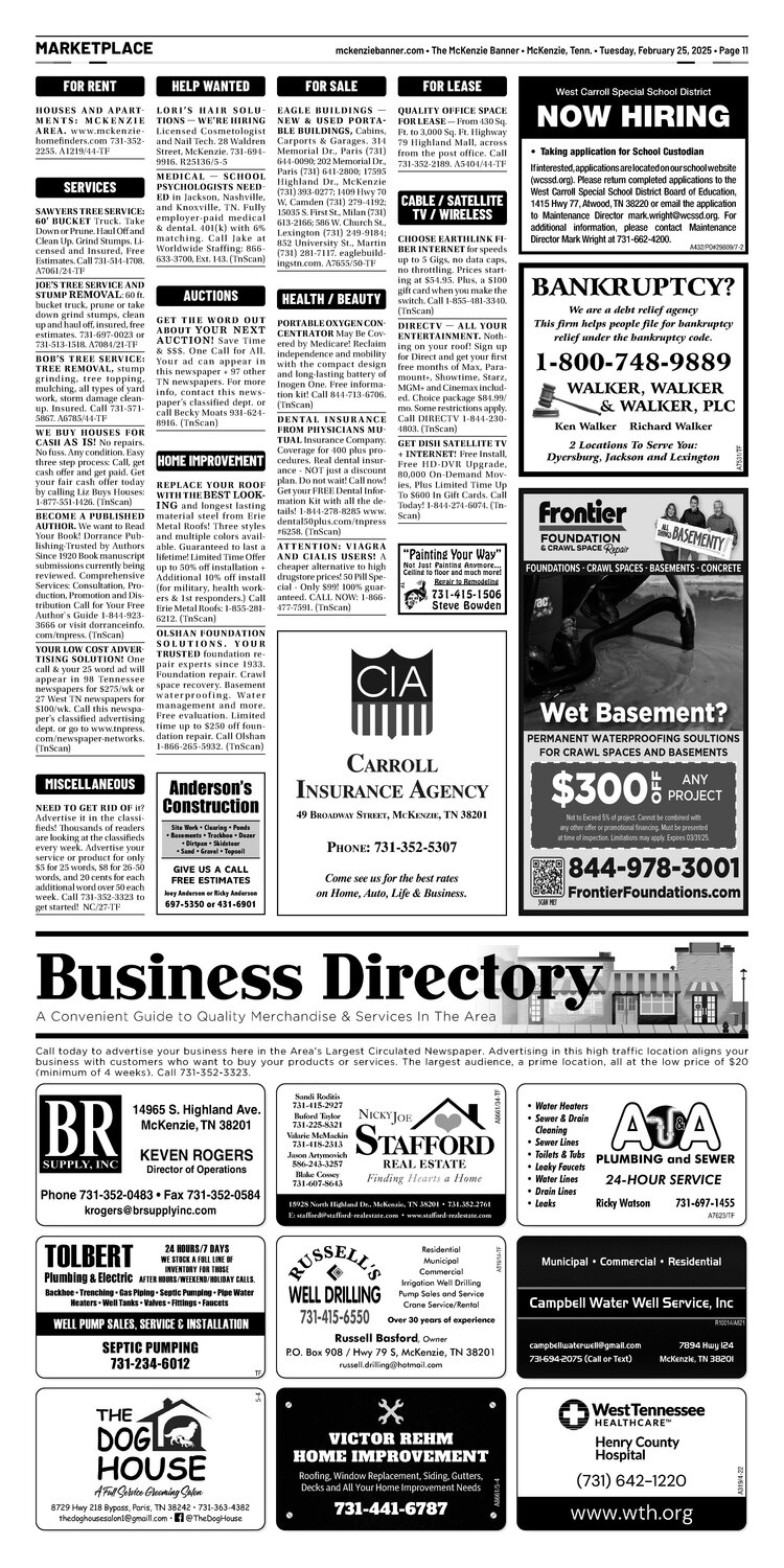 McKenzie Banner Marketplace 2-25-25