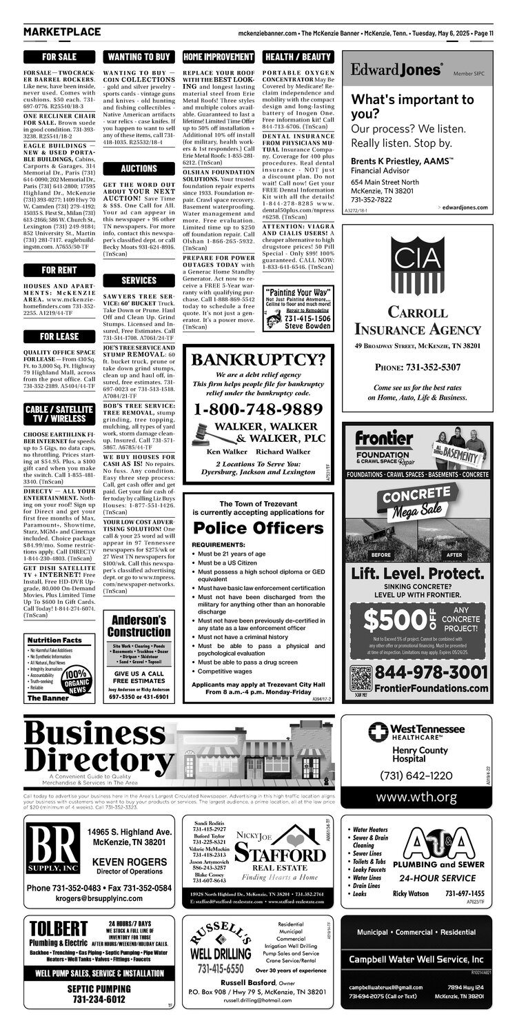 McKenzie Banner Marketplace 5-6-25