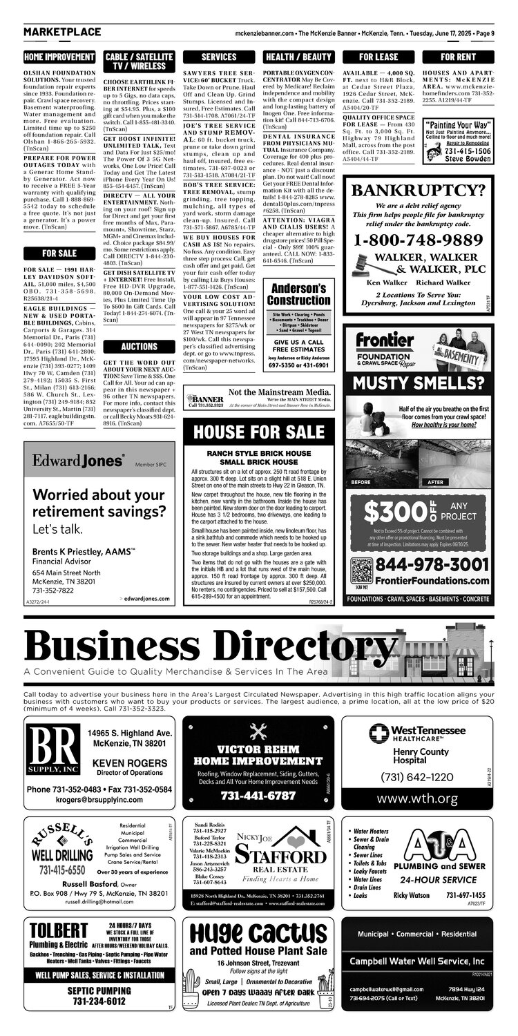 McKenzie Banner Marketplace 6-17-25