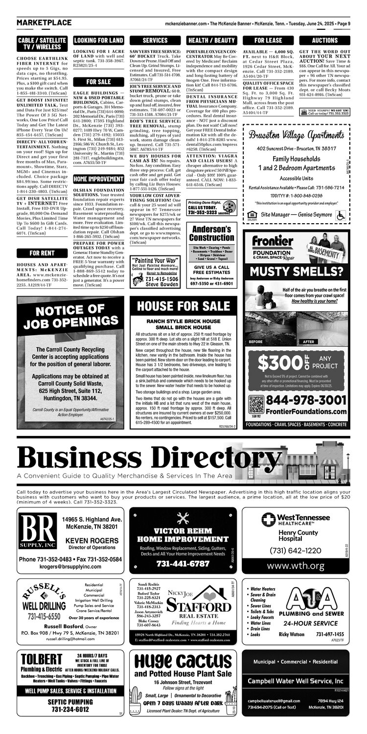 McKenzie Banner Marketplace 6-24-25